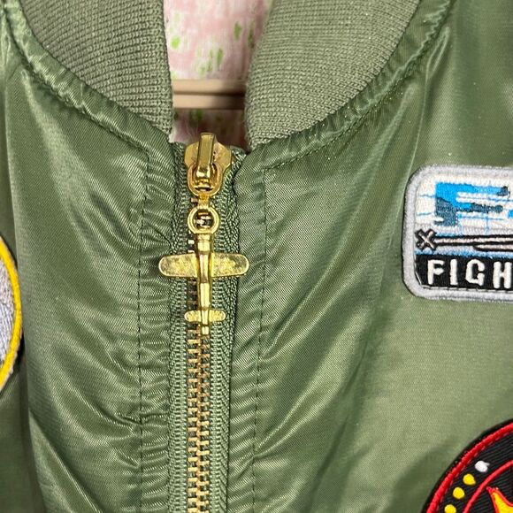 Kids Aviator Jacket for Authentic Top Gun Halloween costume Ck measurements - Picture 3 of 8